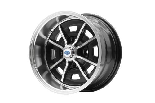 EMPI Sprintstar Wheel, 8 Spoke, 15x8” 4x130, Gloss Black w/ Polished Spokes and Lip
