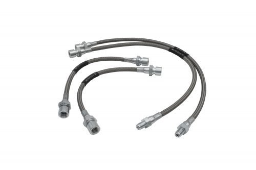 4-Piece Braided Stainless Brake Line Kit, T1 58-64