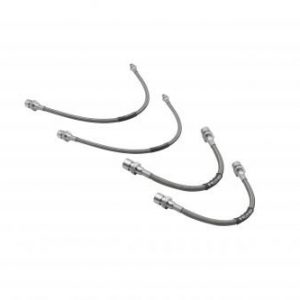 4-Piece Braided Stainless Brake Line Kit, T1 65-68