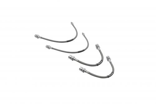 4-Piece Braided Stainless Brake Line Kit, T1 65-68