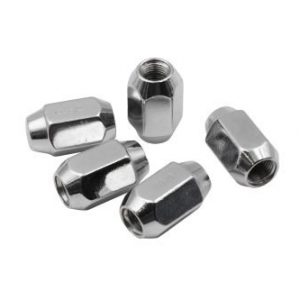 Chrome Lug Nuts, 7/16" x 20, RH, Acorn 60º Style (Set of 5)