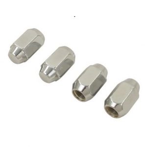 Chrome Lug Nuts, 1/2-20, Acorn 60 Degree Style (Set of 4)
