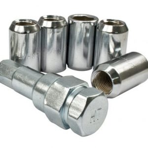 14mm Small Dia, 60 Degree, for all 5x112 wheels Chrome with tool, Set of 5