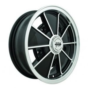 Gloss Black with Polished Lip & Spoke Edges, 15x5, 5x205