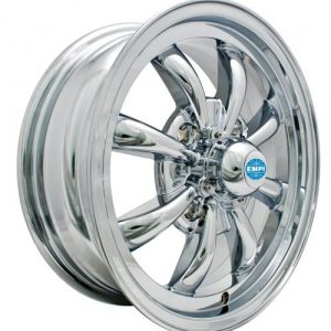 GT-8 Wheel, Chrome, 15x5½, 4x130, 30mm Offset, 4.375” Back Space