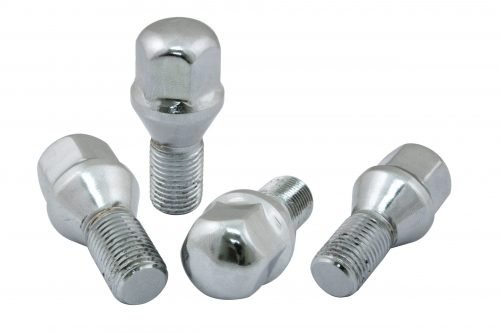 Chrome Lug Bolts - 14mm, 60 Degree, Set of 4 For EMPI 4x130 wheels