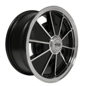 Gloss Black with Polished Lip & Spoke Edges 15x6 1/2, 5x205