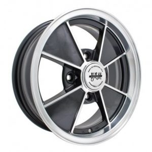 Gloss Black with Polished Lip & Spoke Edges, 15x5 1/2, 4x130