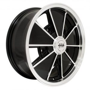 Gloss Black with Polished Lip & Spoke Edges, 17x7, 5x205