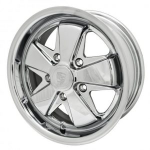 911 Alloy, All Chrome, 15x6, 5x130 Bolt Pattern, 4 7/8" BS