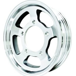 Off Road Wheel : Machine Finished Aluminum : 16 x 4 Inch : 5 x 205