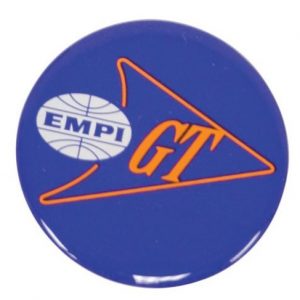 EMPI / GT Logo, Blue, 43mm Fits Most Wheels & Wheel Caps, Set of 4