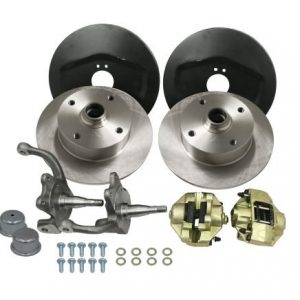 Stock-Style Spindle Front Disc Brake Kit - Ball Joint 4-Lug, 4x130mm