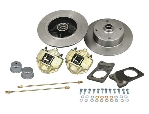 Bolt-On Front Disc Brake Kit - Super Beetle 4-Lug, 4x130mm