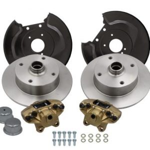 Stock-Style Spindle Front Disc Brake Kit - Ball Joint 4-Lug, 4x130mm
