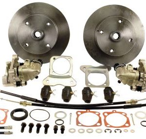Rear Disc Brake Kit - Swing Axle 4-Lug, 4x130mm with Emergency Brake