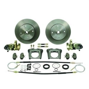 Deluxe Rear Disc Brake Kit - Swing Axle 4-Lug, 4x130mm with Emergency Brake