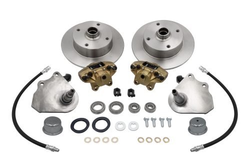 Forged Drop Spindle Front Disc Brake Kit - Link Pin 4-Lug, 4x130mm