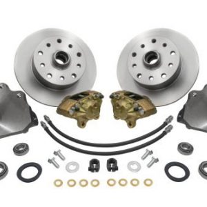 Forged Drop Spindle Front Disc Brake Kit - Link Pin 5-Lug, Double Drilled 5x130mm and 5x4.75"