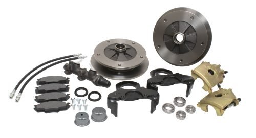 Zero Offset Front Disc Brake Kit - Ball Joint 5-Lug, 5x205mm with Dual Master Cylinder