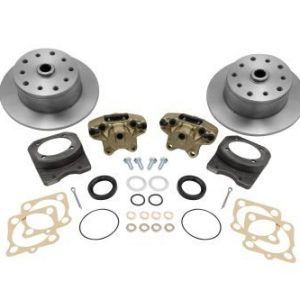 Deluxe Rear Disc Brake Kit - Swing Axle 5-Lug, Double Drilled 5x130mm and 5x4.75" without Emergency Brake