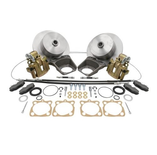 Deluxe Rear Disc Brake Kit - Swing Axle Blank Rotors with Emergency Brake