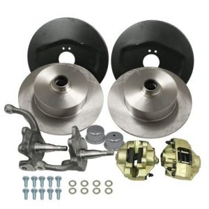 Stock-Style Spindle Front Disc Brake Kit - Ball Joint Blank Rotors