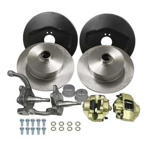 Stock-Style Spindle Front Disc Brake Kit - Ball Joint Blank Rotors