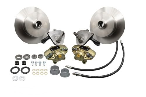 Forged Drop Spindle Front Disc Brake Kit - Link Pin Blank Rotors