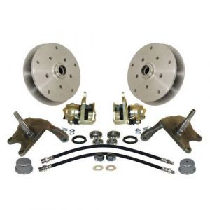 Forged Drop Spindle Front Disc Brake Kit - Link Pin 5-Lug, Double Drilled 5x205mm and 5x130mm