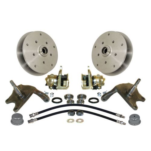 Forged Drop Spindle Front Disc Brake Kit - Link Pin 5-Lug, Double Drilled 5x205mm and 5x130mm