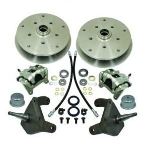 Forged Drop Spindle Front Disc Brake Kit - Ball Joint 5-Lug, Double Drilled 5x205mm and 5x130mm