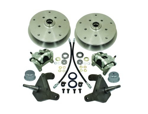 Forged Drop Spindle Front Disc Brake Kit - Ball Joint 5-Lug, Double Drilled 5x205mm and 5x130mm
