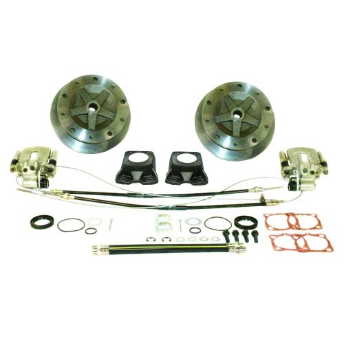 Deluxe Wide Track Rear Disc Brake Kit - IRS 5-Lug, 5x205mm with Emergency Brake
