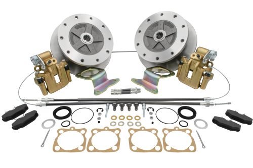 Wide Track Rear Disc Brake Kit - Swing Axle 5-Lug, 5x205mm with Emergency Brake