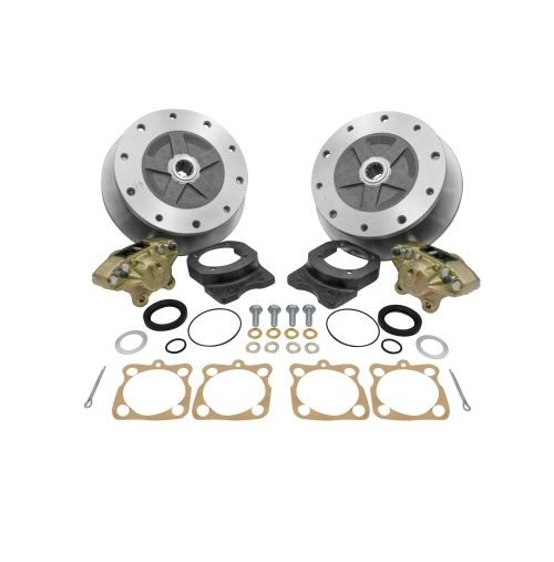 Deluxe Wide Track Rear Disc Brake Kit - Swing Axle 5-Lug, 5x205mm without Emergency Brake