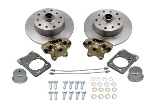 Bolt-On Front Disc Brake Kit - Super Beetle 5-Lug, Double Drilled 5x130mm and 5x4.75"