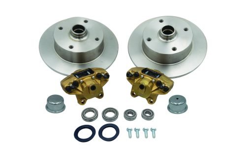 Forged Drop Spindle Front Disc Brake Kit - Ball Joint 4-Lug, 4x130mm without Spindles