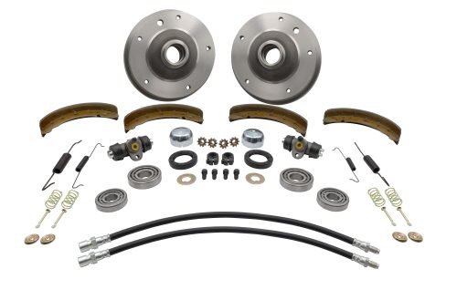 Front Drum Brake Kit - Link Pin 5-Lug, 5x205mm