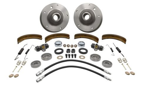 Front Drum Brake Kit - Link Pin 5-Lug, 5x205mm