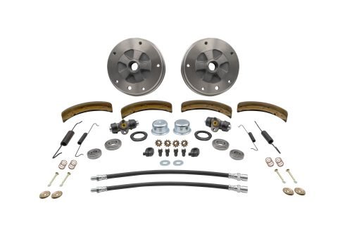 Front Drum Brake Kit - Ball Joint 5-Lug, 5x205mm
