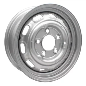 Porsche 911 / 912 Wheels - 5 Lug Rim Silver Slotted, 5x130, 4.5" Wide
