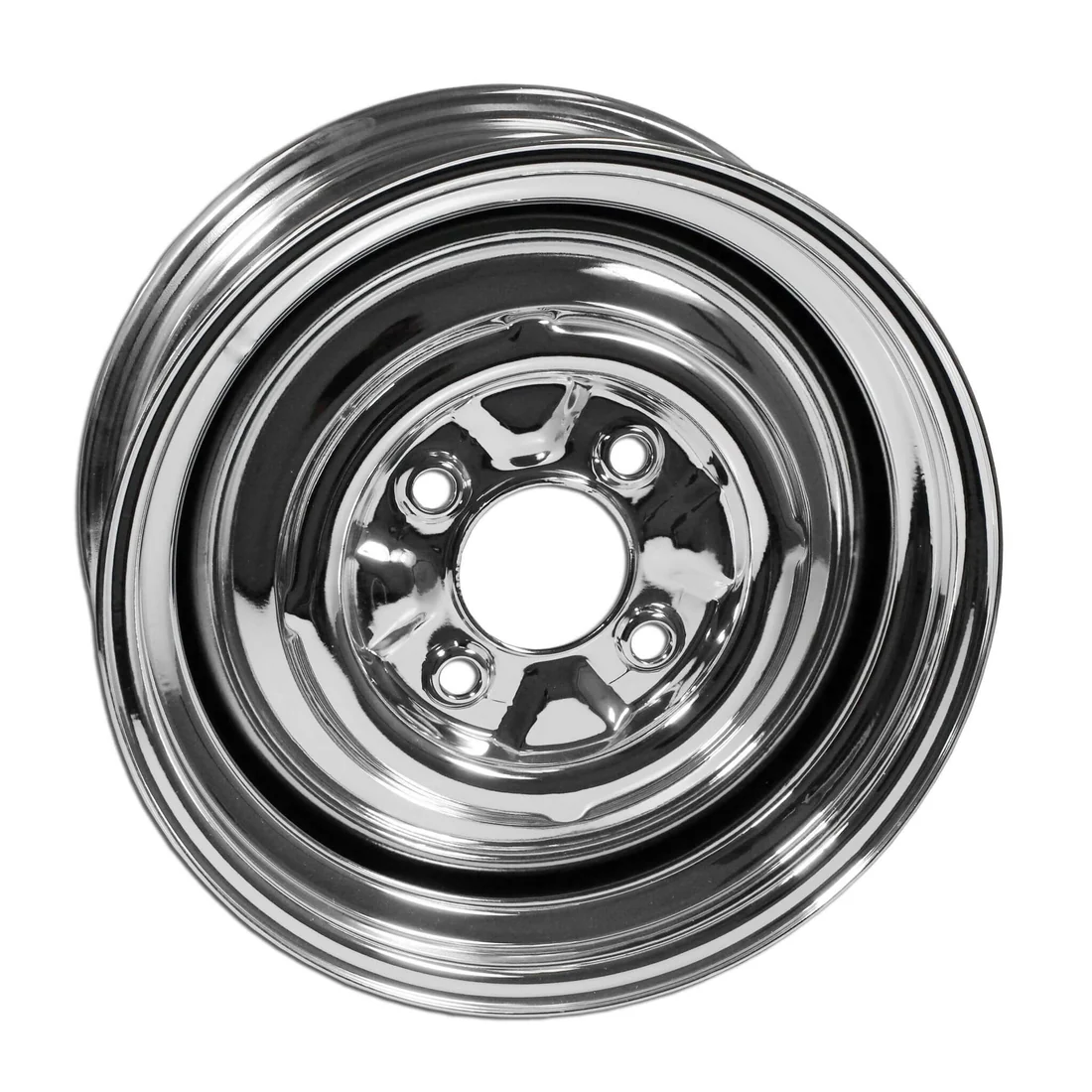 4 Lug Rim Chrome Smoothie 4x130 4.5" Wide