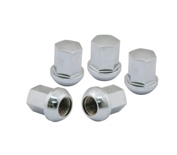 Porsche Style Alloy Lug Nuts, Aluminum, Set of 5 (Choose Finish)