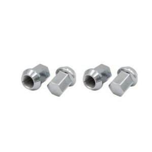 Chrome Steel 60 Degree Lug Nuts 14mm, Set of 4