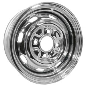 4 Lug Rim Chrome with Slots 4/130 4.5" Wide