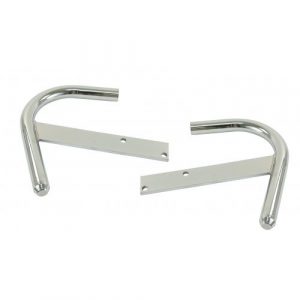 Black Powered Coated Steel Tube Nerf Bar, (Choose Chrome or Black)