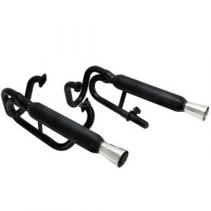 Buggy Dual Exhaust Black, without Heater Box