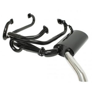 1 1/2" Sideflow Merged Exhaust System with Muffler.