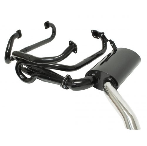 1 1/2" Sideflow Merged Exhaust System with Muffler.